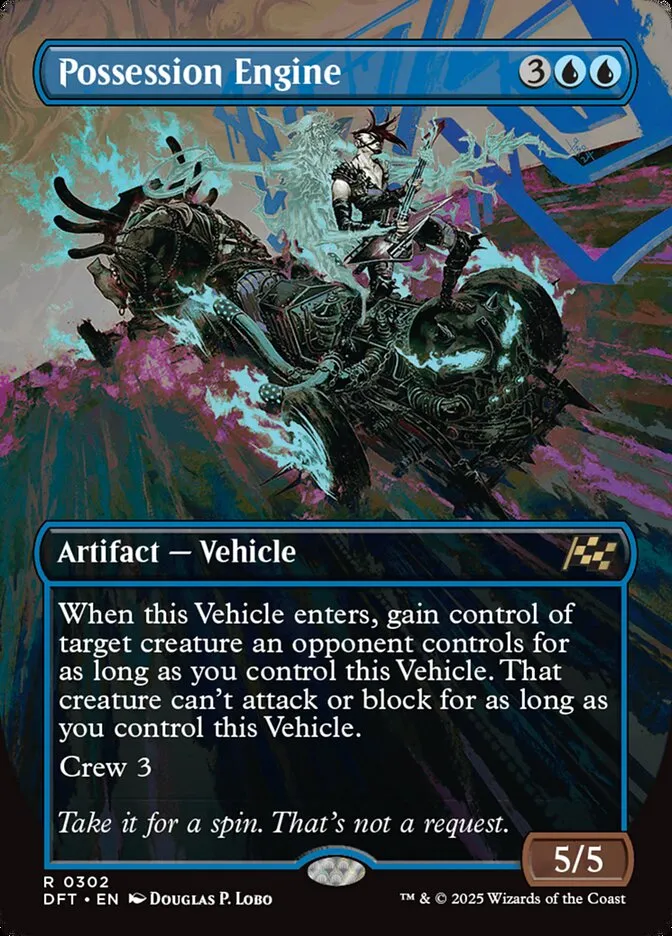 2025 Aetherdrift Possession Engine rare #302 rare card image