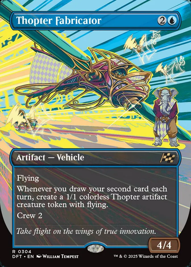 2025 Aetherdrift Thopter Fabricator [Foil] rare #304 rare card image