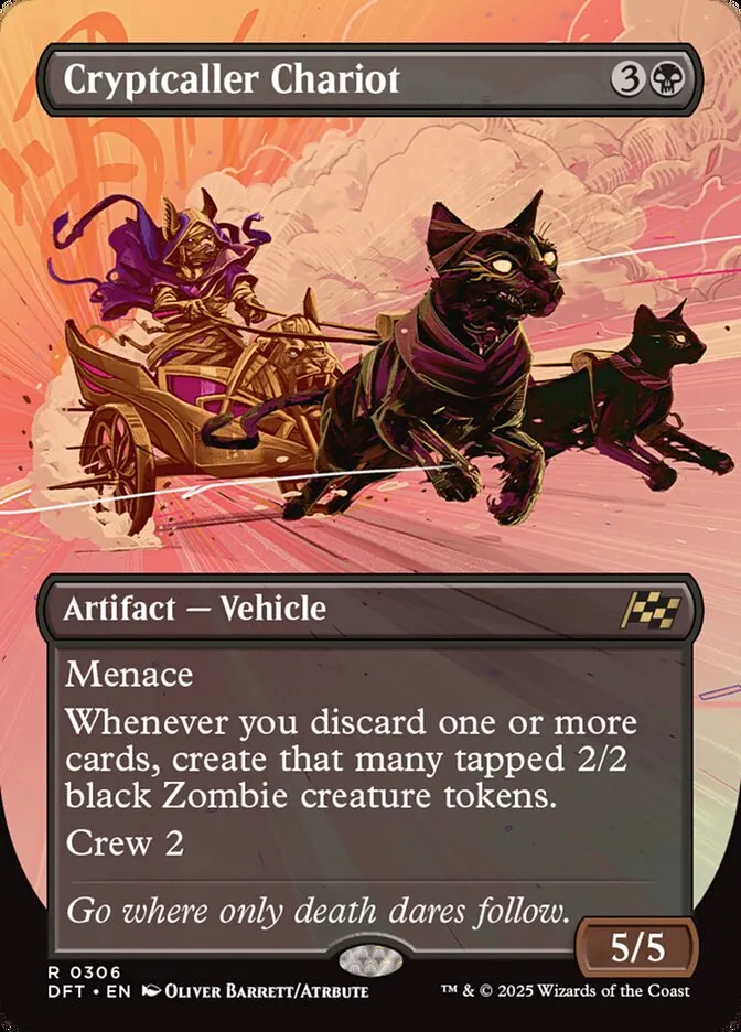 2025 Aetherdrift Cryptcaller Chariot rare #306 rare card image