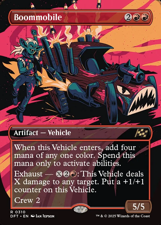 2025 Aetherdrift Boommobile rare #310 rare card image
