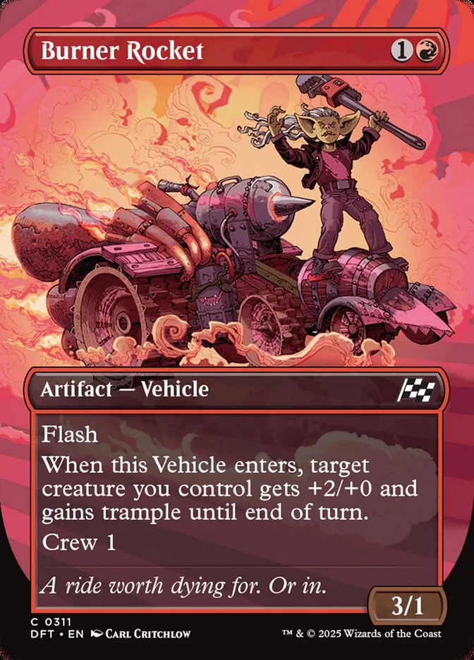 2025 Aetherdrift Burner Rocket common #311 common card image