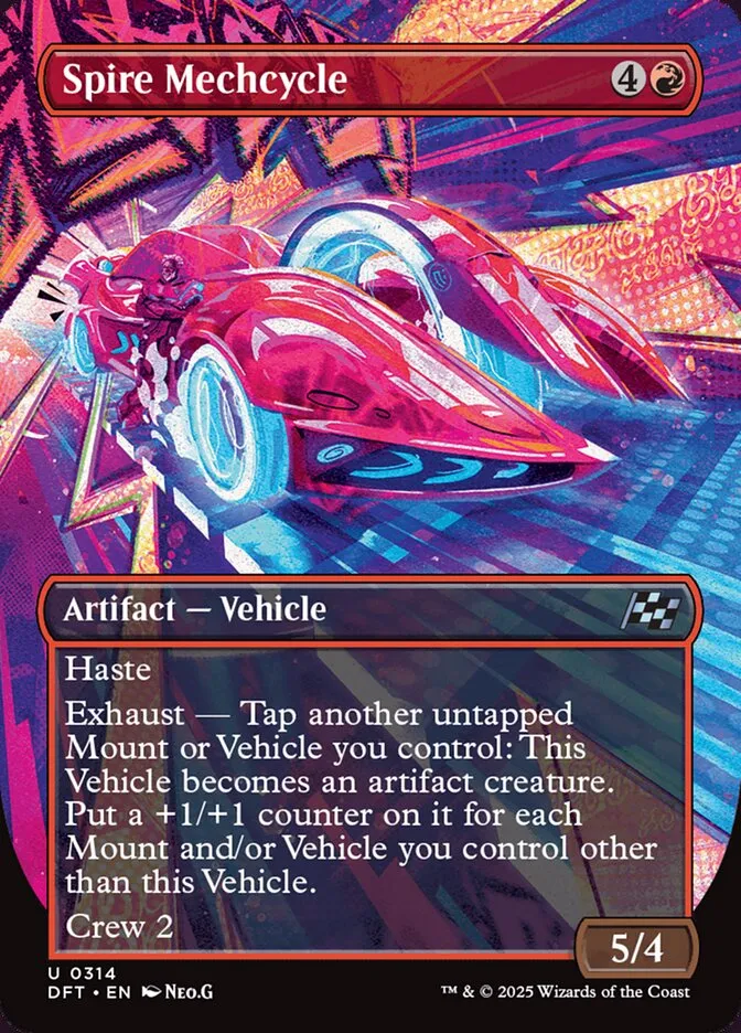 2025 Aetherdrift Spire Mechcycle uncommon #314 uncommon card image
