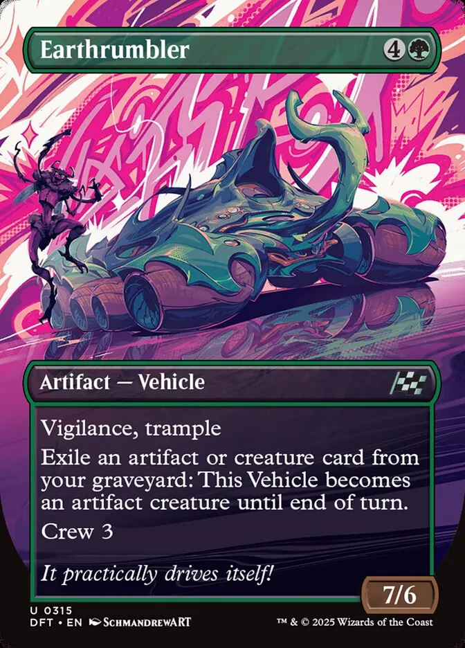 2025 Aetherdrift Earthrumbler uncommon #315 uncommon card image