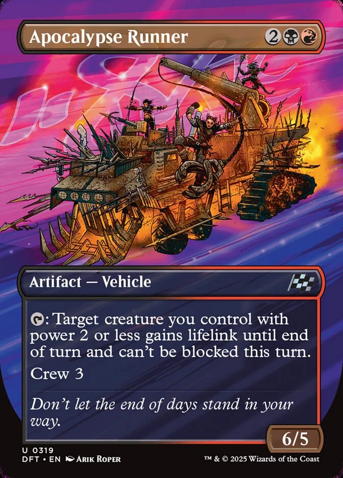 2025 Aetherdrift Apocalypse Runner uncommon #319 uncommon card image
