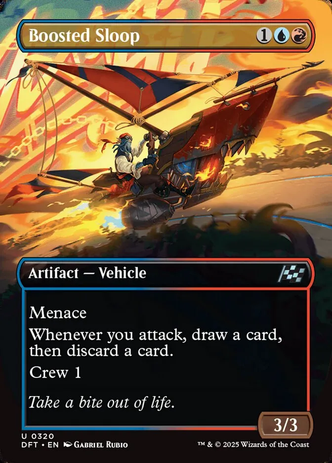 2025 Aetherdrift Boosted Sloop uncommon #320 uncommon card image