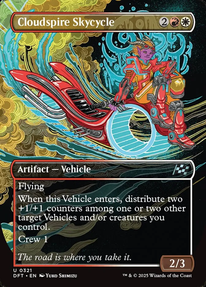 2025 Aetherdrift Cloudspire Skycycle [Foil] uncommon #321 uncommon card image