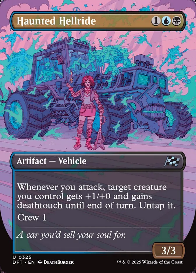 2025 Aetherdrift Haunted Hellride [Foil] uncommon #325 uncommon card image
