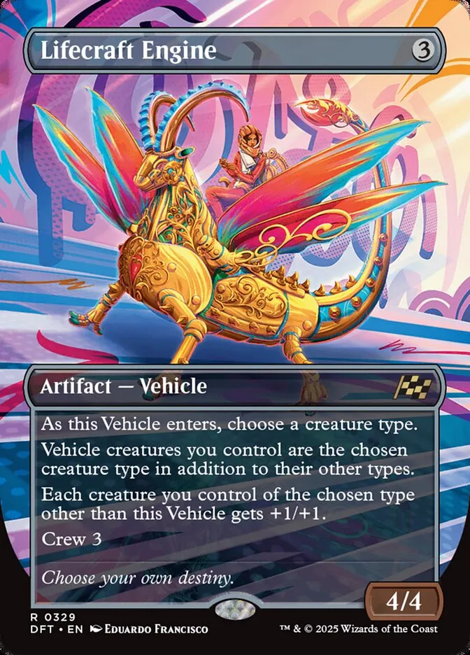 2025 Aetherdrift Lifecraft Engine rare #329 rare card image