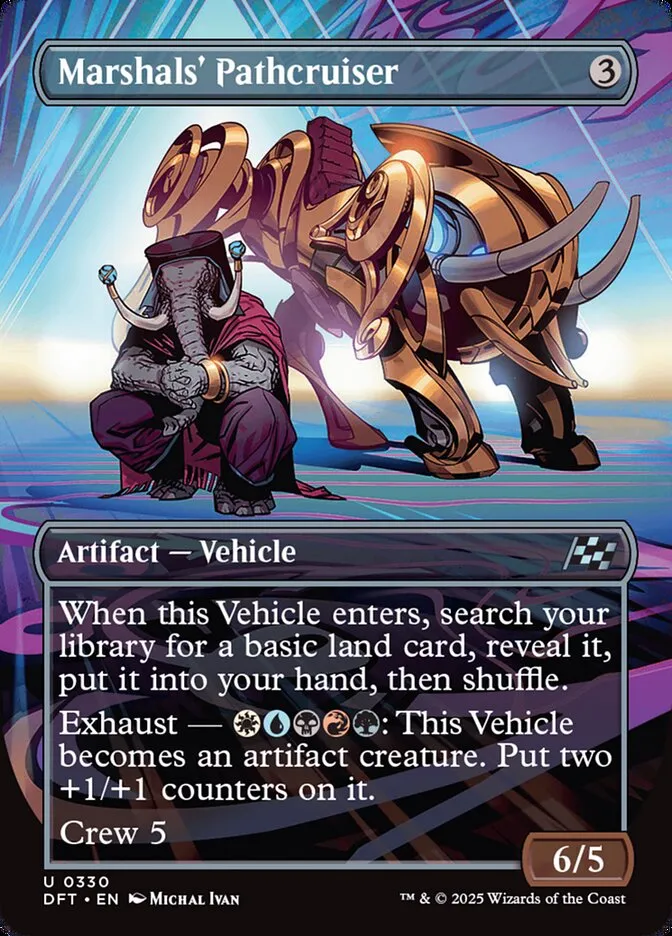 2025 Aetherdrift Marshals' Pathcruiser [Foil] uncommon #330 uncommon card image