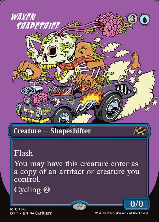 2025 Aetherdrift Waxen Shapethief rare #336 rare card image