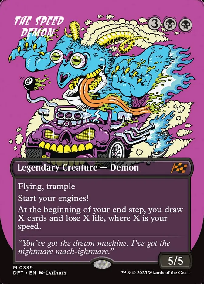 2025 Aetherdrift The Speed Demon mythic #339 mythic card image