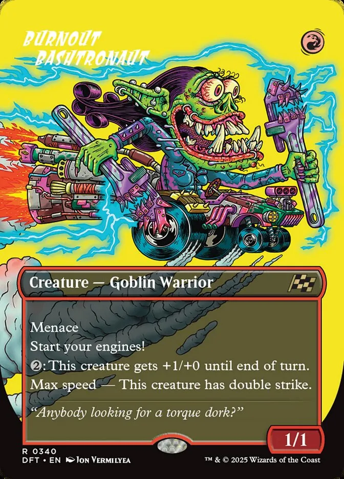 2025 Aetherdrift Burnout Bashtronaut rare #340 rare card image