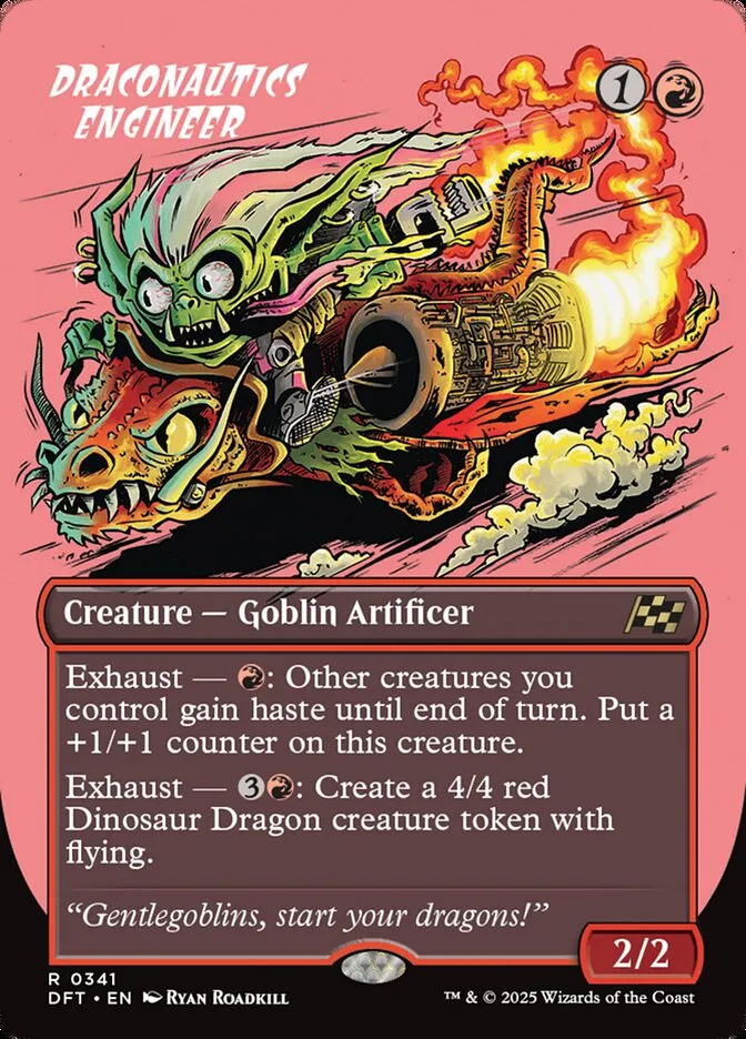 2025 Aetherdrift Draconautics Engineer rare #341 rare card image