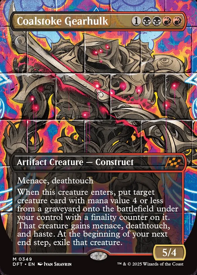 2025 Aetherdrift Coalstoke Gearhulk [Foil] mythic #349 mythic card image