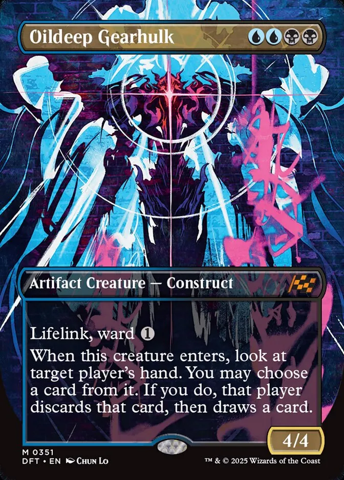 2025 Aetherdrift Oildeep Gearhulk mythic #351 mythic card image