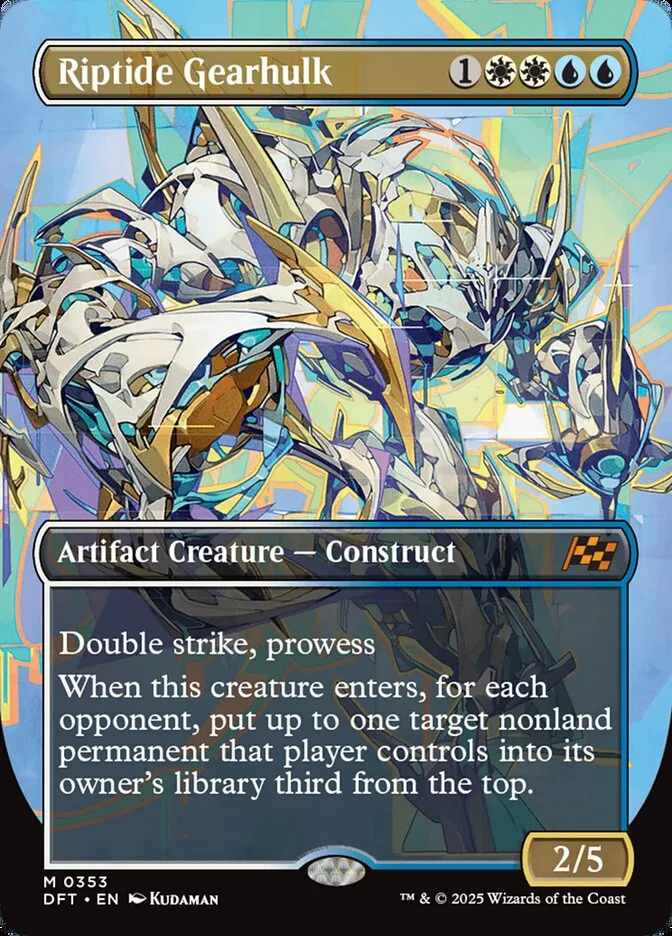 2025 Aetherdrift Riptide Gearhulk mythic #353 mythic card image