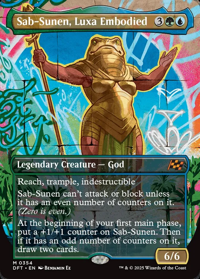 2025 Aetherdrift Sab-Sunen, Luxa Embodied mythic #354 mythic card image