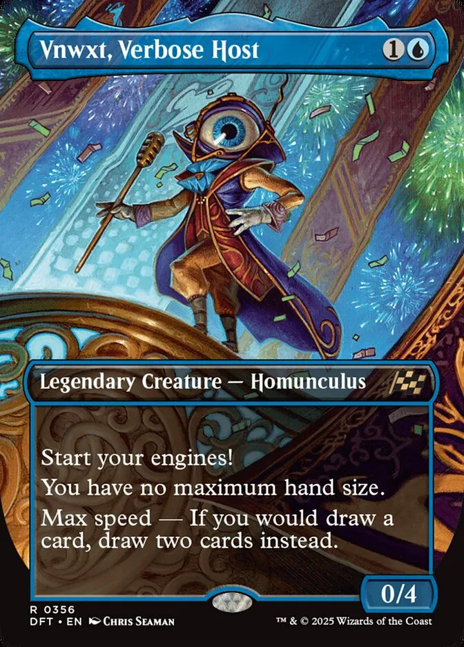 2025 Aetherdrift Vnwxt, Verbose Host rare #356 rare card image