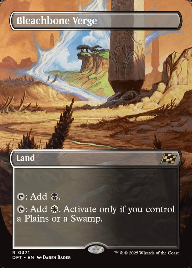 2025 Aetherdrift Bleachbone Verge [Foil] rare #371 rare card image