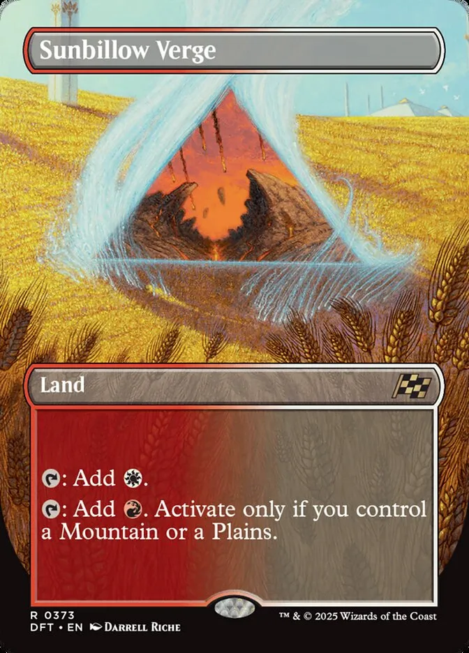 2025 Aetherdrift Sunbillow Verge rare #373 rare card image