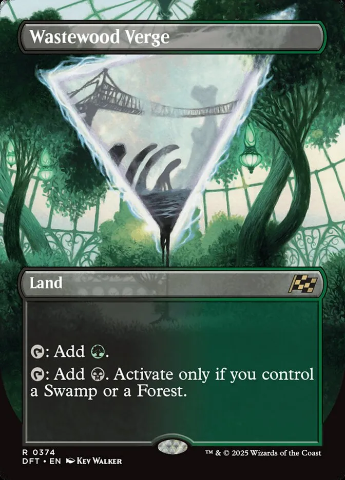 2025 Aetherdrift Wastewood Verge rare #374 rare card image