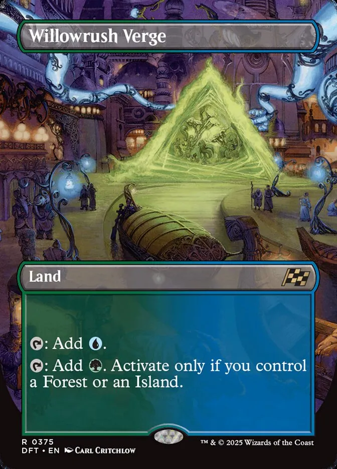 2025 Aetherdrift Willowrush Verge rare #375 rare card image