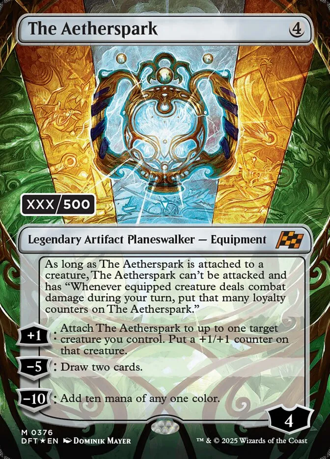 2025 Aetherdrift The Aetherspark [Serialized] mythic #376 mythic card image