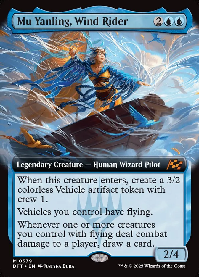 2025 Aetherdrift Mu Yanling, Wind Rider mythic #379 mythic card image