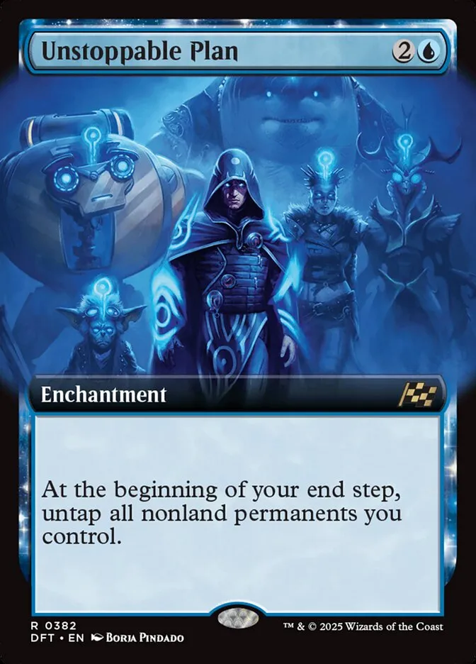 2025 Aetherdrift Unstoppable Plan rare #382 rare card image