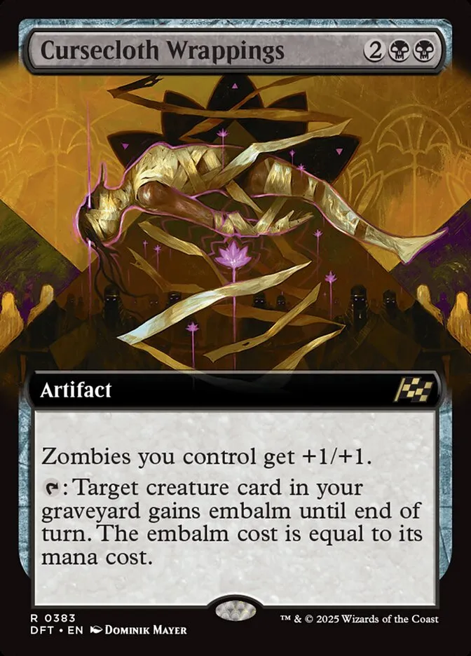 2025 Aetherdrift Cursecloth Wrappings rare #383 rare card image