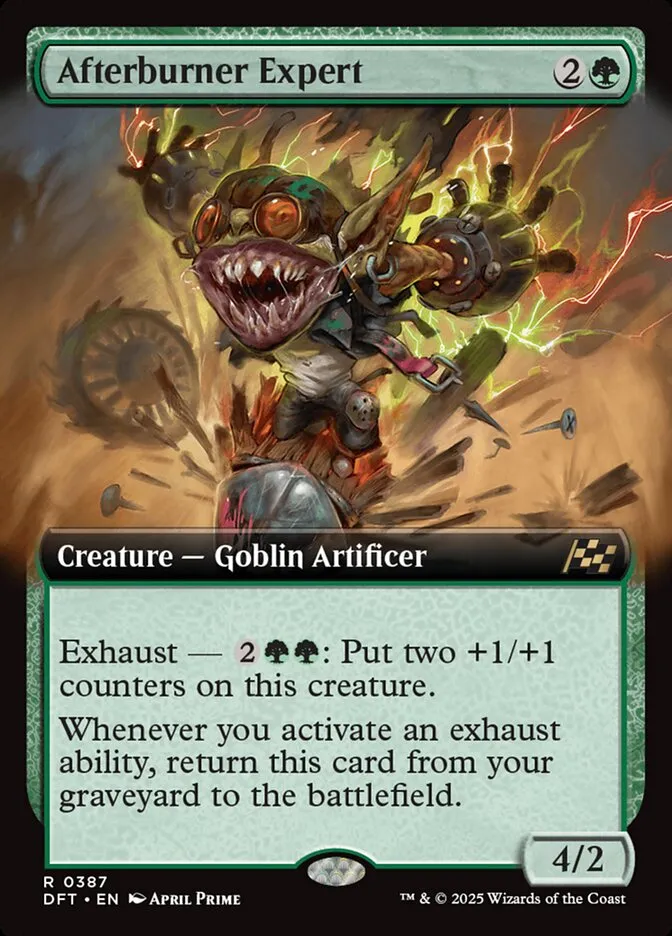 2025 Aetherdrift Afterburner Expert rare #387 rare card image