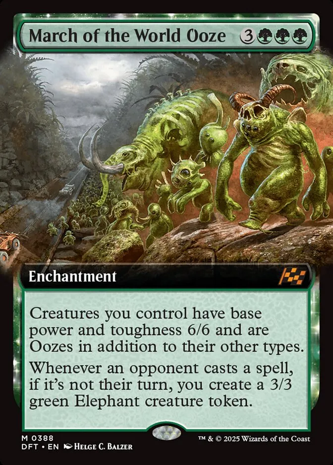 2025 Aetherdrift March of the World Ooze mythic #388 mythic card image