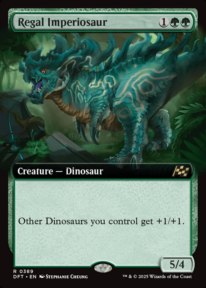 2025 Aetherdrift Regal Imperiosaur [Foil] rare #389 rare card image