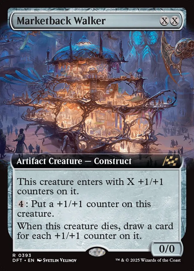 2025 Aetherdrift Marketback Walker [Foil] rare #393 rare card image