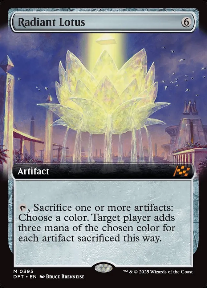 2025 Aetherdrift Radiant Lotus mythic #395 mythic card image