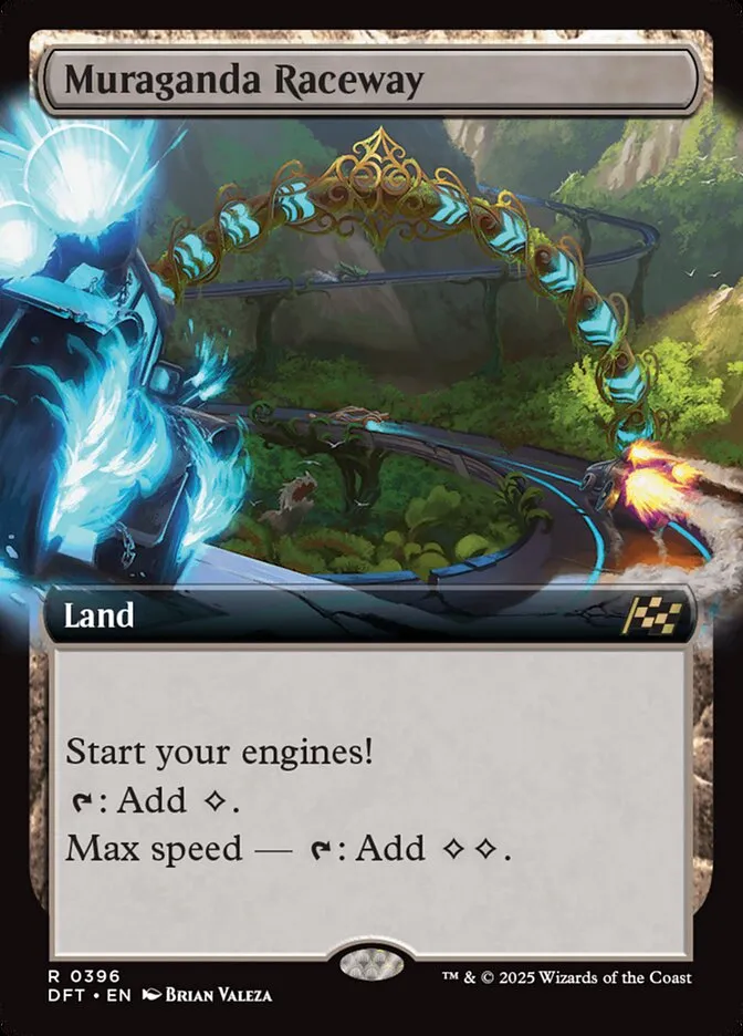 2025 Aetherdrift Muraganda Raceway rare #396 rare card image