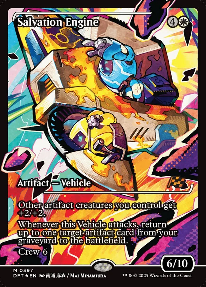 2025 Aetherdrift Salvation Engine #397 mythic card image