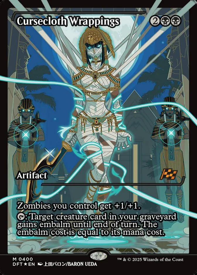 2025 Aetherdrift Cursecloth Wrappings mythic #400 mythic card image