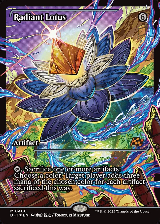 2025 Aetherdrift Radiant Lotus mythic #406 mythic card image