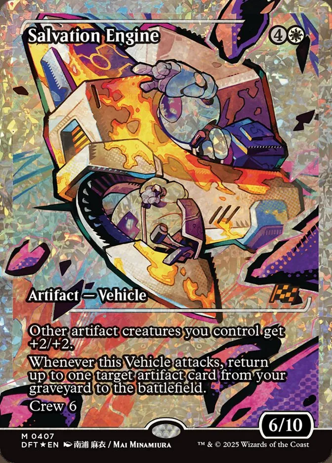 2025 Aetherdrift Salvation Engine mythic #407 mythic card image