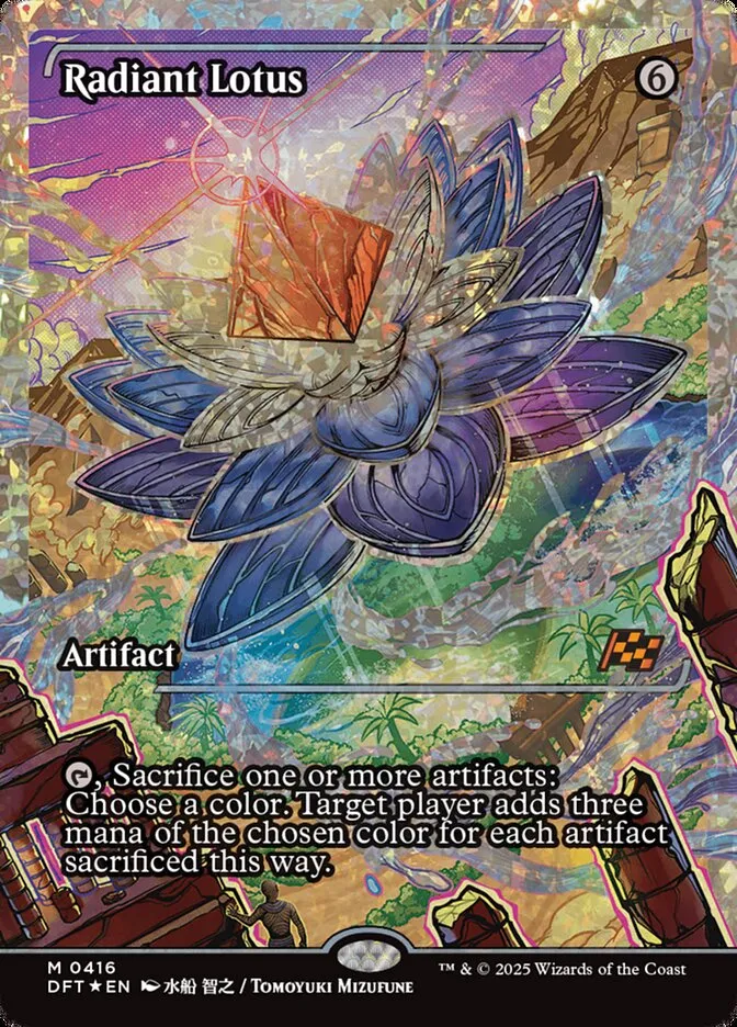 2025 Aetherdrift Radiant Lotus mythic #416 mythic card image