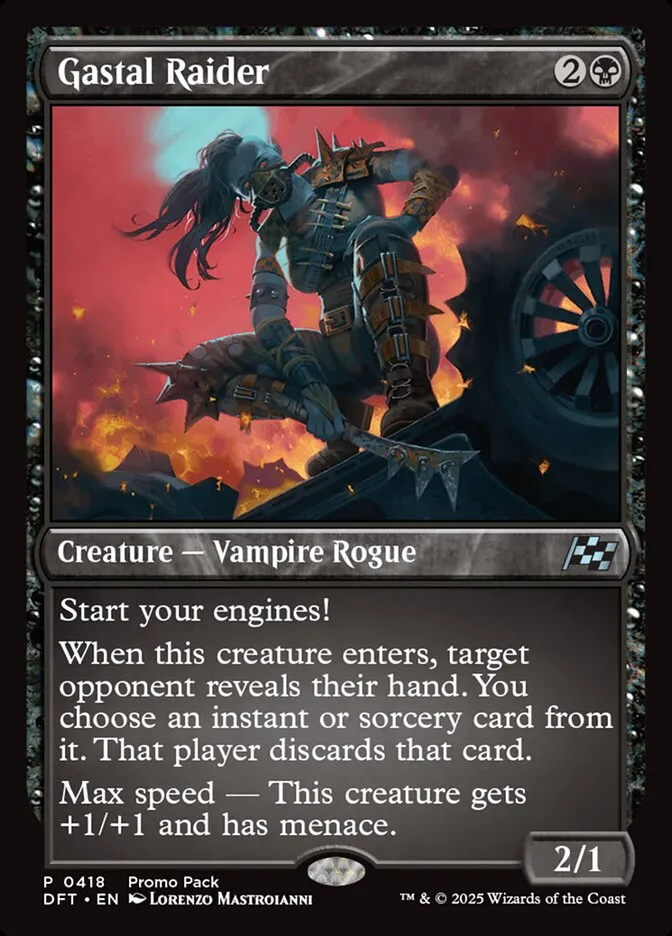 2025 Aetherdrift Gastal Raider [Promo] uncommon #418 uncommon card image