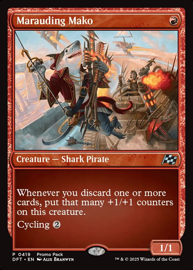 2025 Aetherdrift Marauding Mako [Promo] uncommon #419 uncommon card image
