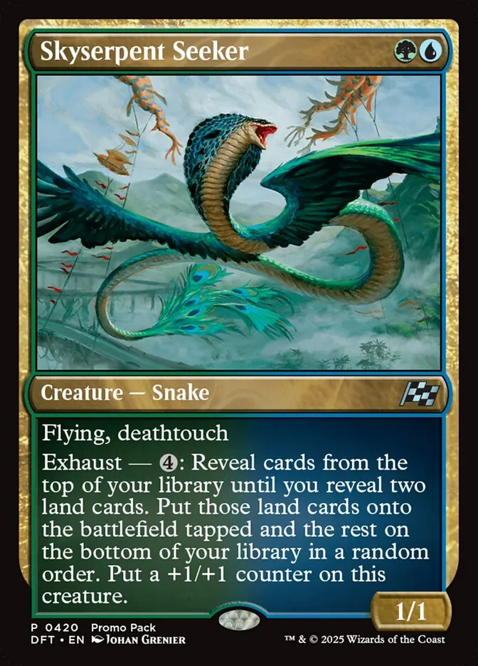 2025 Aetherdrift Skyserpent Seeker [Promo] uncommon #420 uncommon card image