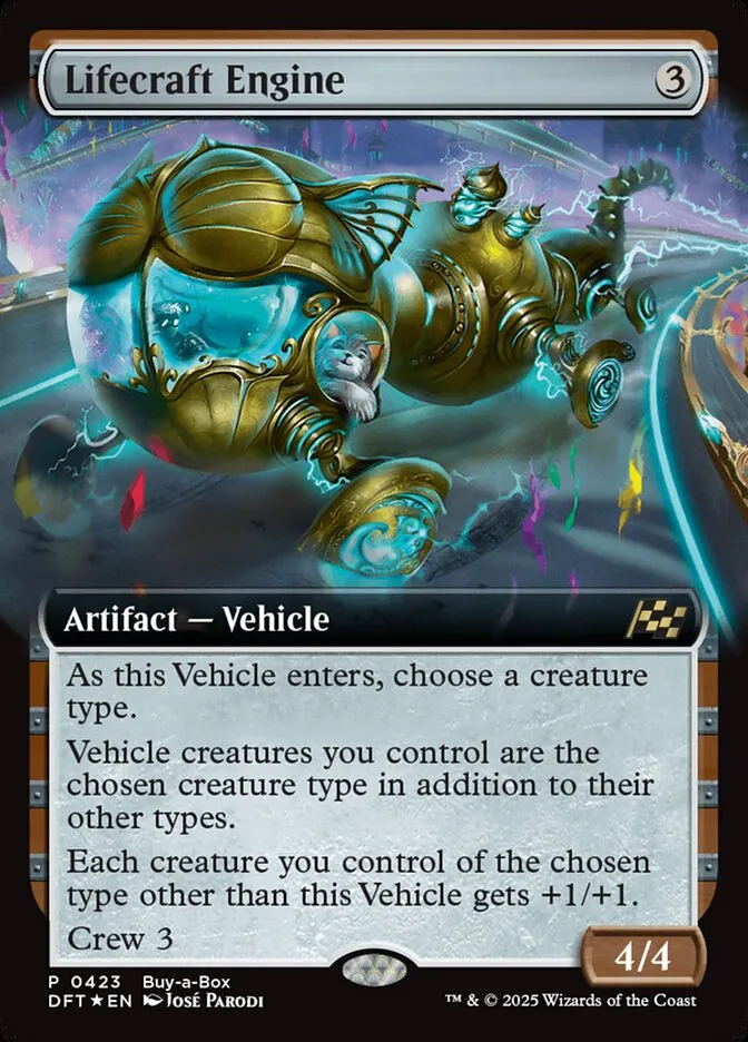 2025 Aetherdrift Lifecraft Engine rare #423 rare card image