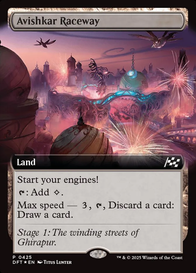 2025 Aetherdrift Avishkar Raceway common #425 common card image