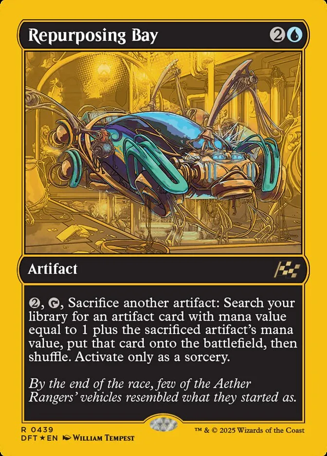 2025 Aetherdrift Repurposing Bay [First Place Foil] rare #439 rare card image