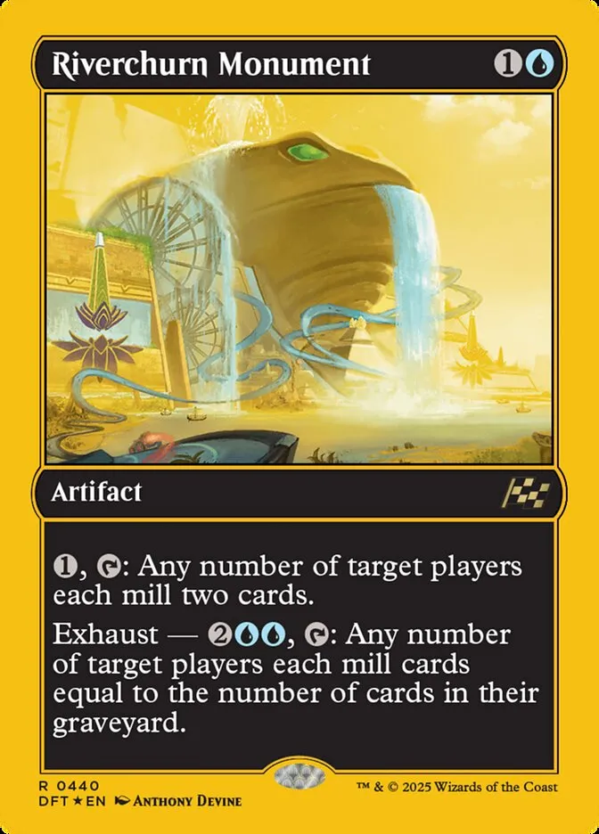 2025 Aetherdrift Riverchurn Monument rare #440 rare card image