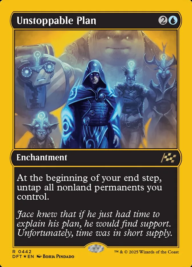 2025 Aetherdrift Unstoppable Plan rare #442 rare card image