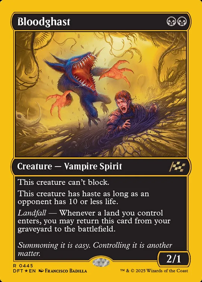 2025 Aetherdrift Bloodghast [First Place Foil] rare #445 rare card image